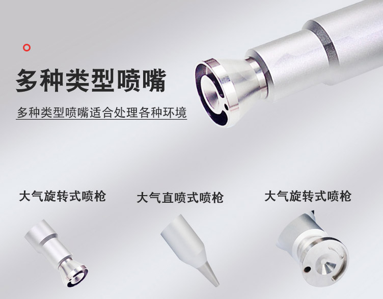 不同类型大气等离子清洗机喷枪